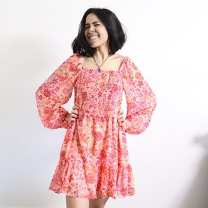 Dress with flowers pattern